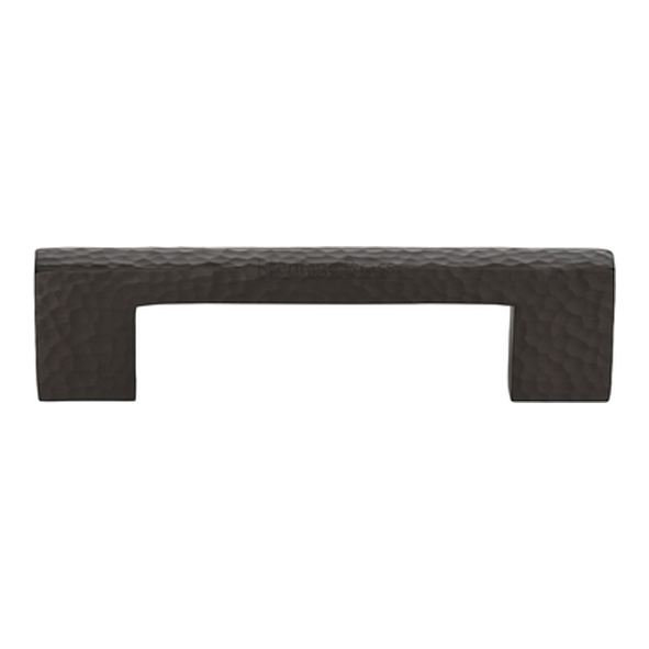 HAM0337-96-MB � 096 x 116 x 30mm � Matt Bronze � Heritage Brass Metro Hammered Cabinet Pull Handle