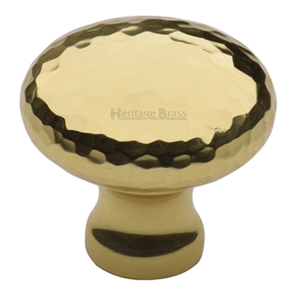 HAM113-32-PB � 32 x 15 x 29mm � Polished Brass � Heritage Brass Bun Cabinet Knob