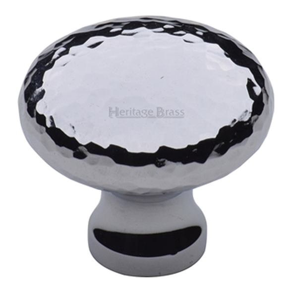 HAM113-32-PC � 32 x 15 x 29mm � Polished Chrome � Heritage Brass Bun Cabinet Knob