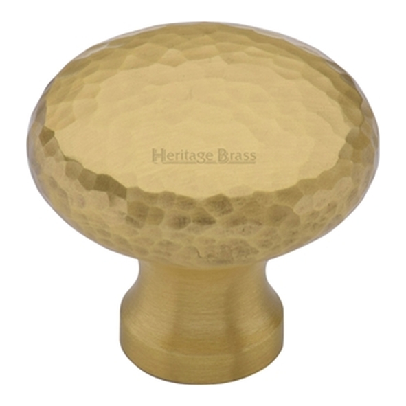 HAM113-32-SB � 32 x 15 x 29mm � Satin Brass � Heritage Brass Bun Cabinet Knob