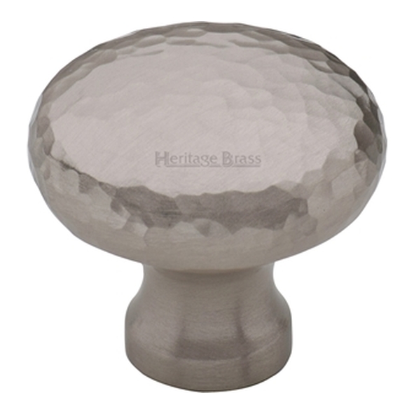 HAM113-32-SN � 32 x 15 x 29mm � Satin Nickel � Heritage Brass Bun Cabinet Knob