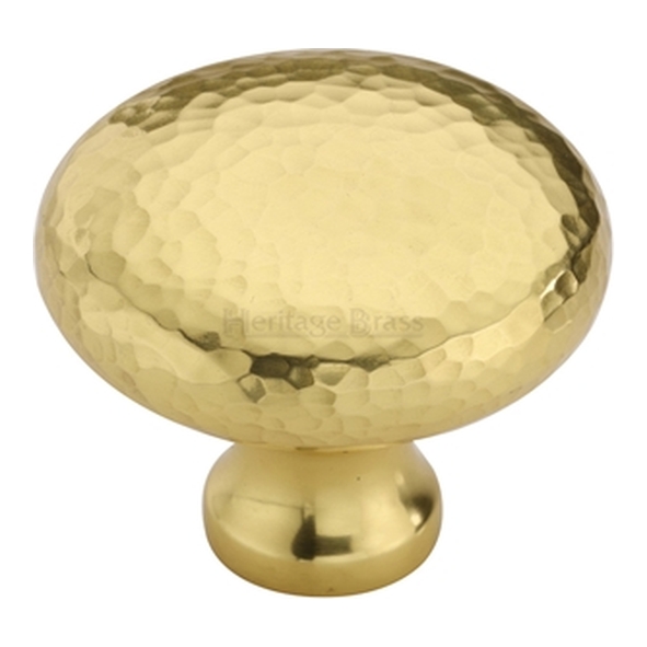 HAM113-38-PB � 38 x 16 x 32mm � Polished Brass � Heritage Brass Bun Cabinet Knob