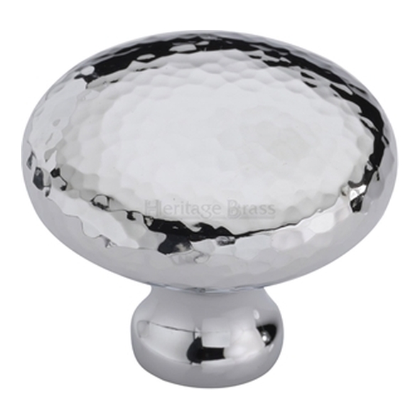 HAM113-38-PC � 38 x 16 x 32mm � Polished Chrome � Heritage Brass Bun Cabinet Knob