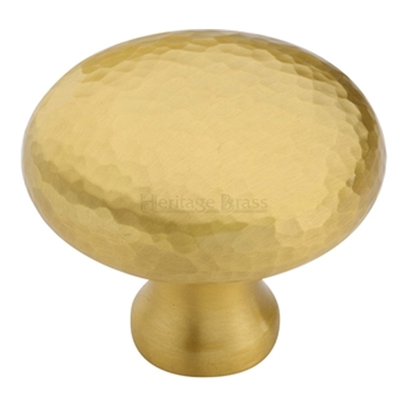 HAM113-38-SB � 38 x 16 x 32mm � Satin Brass � Heritage Brass Bun Cabinet Knob