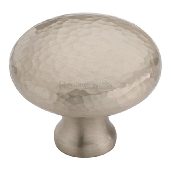 HAM113-38-SN � 38 x 16 x 32mm � Satin Nickel � Heritage Brass Bun Cabinet Knob