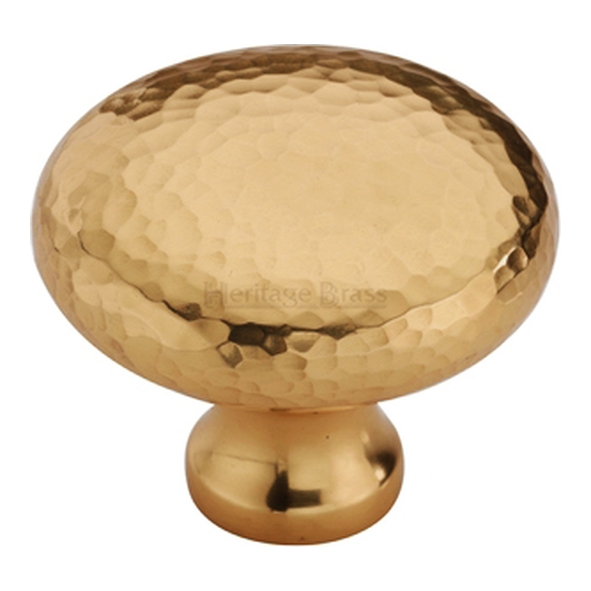HAM113-38-ULB � 38 x 16 x 32mm � Unlacquered Brass � Heritage Brass Bun Cabinet Knob