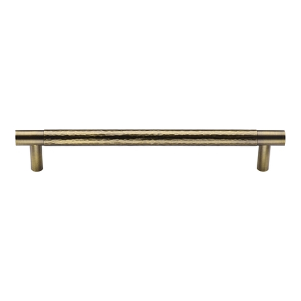 HAM4461-160-AT � 160 x 186 x 30mm � Antique Brass � Heritage Brass Pedestal Part Hammered Cabinet Pull Handle