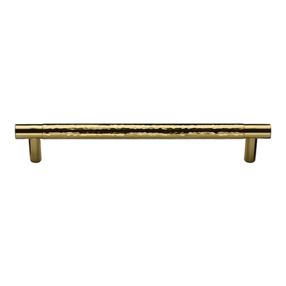 HAM4461-160-PB � 160 x 186 x 30mm � Polished Brass � Heritage Brass Pedestal Part Hammered Cabinet Pull Handle