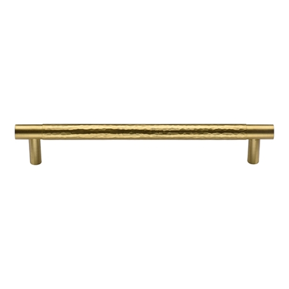 HAM4461-160-SB � 160 x 186 x 30mm � Satin Brass � Heritage Brass Pedestal Part Hammered Cabinet Pull Handle