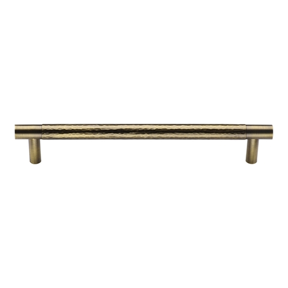 HAM4461-256-AT � 256 x 282 x 30mm � Antique Brass � Heritage Brass Pedestal Part Hammered Cabinet Pull Handle