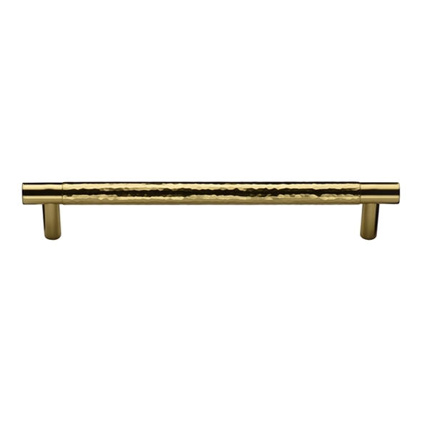 HAM4461-256-PB � 256 x 282 x 30mm � Polished Brass � Heritage Brass Pedestal Part Hammered Cabinet Pull Handle