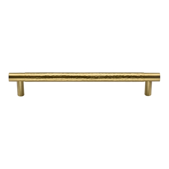 HAM4461-256-SB � 256 x 282 x 30mm � Satin Brass � Heritage Brass Pedestal Part Hammered Cabinet Pull Handle