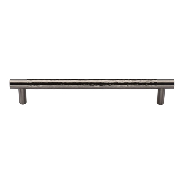 HAM4461-256-SN � 256 x 282 x 30mm � Satin Nickel � Heritage Brass Pedestal Part Hammered Cabinet Pull Handle