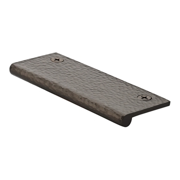 HAMEP100-38-MB � 100 x 38 x 3.0mm � Matt Bronze � Heritage Brass Straight Hammered Heavy Finger Pull