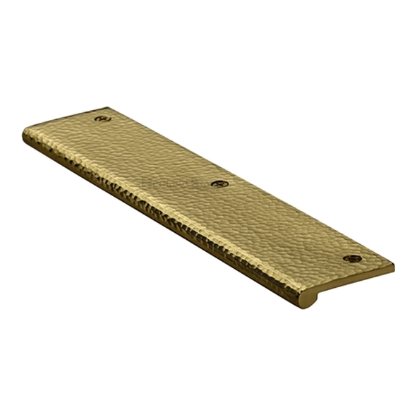 HAMEP200-38-PB � 200 x 38 x 3.0mm � Polished Brass � Heritage Brass Straight Hammered Heavy Finger Pull
