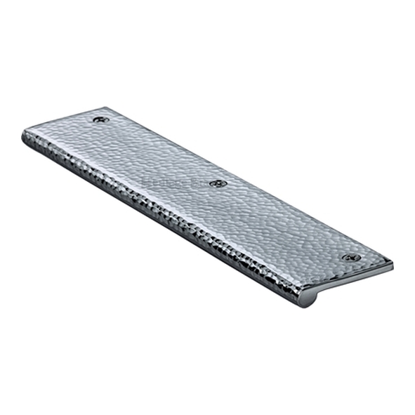 HAMEP200-38-PC � 200 x 38 x 3.0mm � Polished Chrome � Heritage Brass Straight Hammered Heavy Finger Pull