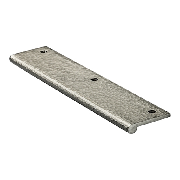 HAMEP200-38-SN � 200 x 38 x 3.0mm � Satin Nickel � Heritage Brass Straight Hammered Heavy Finger Pull