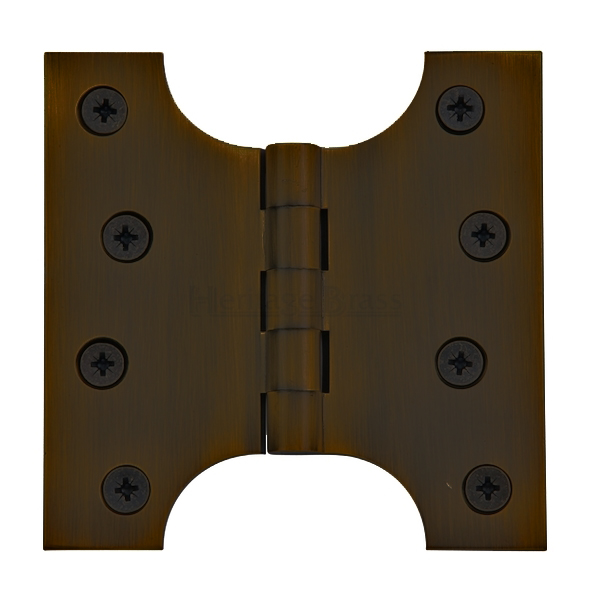 HG99-385-MB • 100 x 100 x 051mm • Matt Bronze [50kg] • Unwashered Brass Parliament Hinges