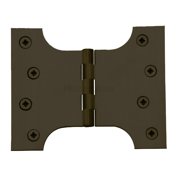 HG99-390-MB  100 x 125 x 075mm  Matt Bronze [50kg]  Unwashered Brass Parliament Hinges