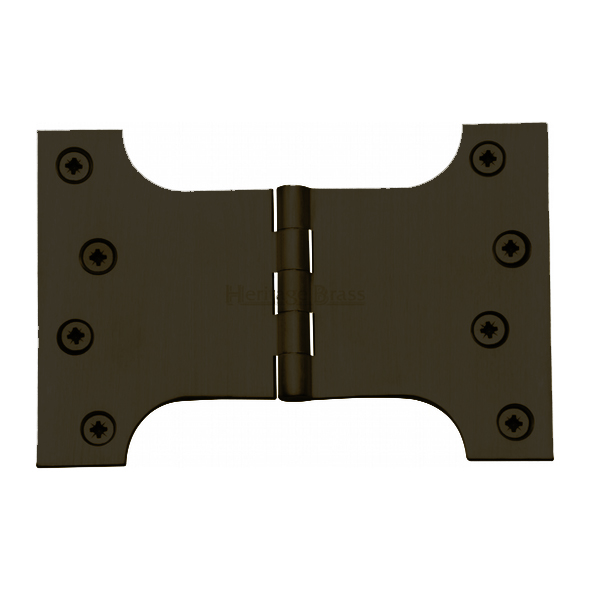 HG99-395-MB  100 x 150 x 100mm  Matt Bronze [50kg]  Unwashered Brass Parliament Hinges