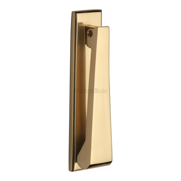 K1310-PB • 167 x 40mm • Polished Brass • Heritage Brass Slim Contemporary Knocker