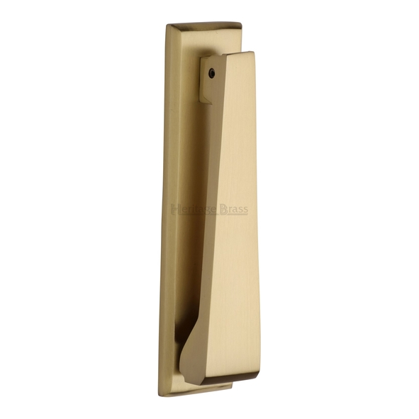 K1310-SB • 167 x 40mm • Satin Brass • Heritage Brass Slim Contemporary Knocker
