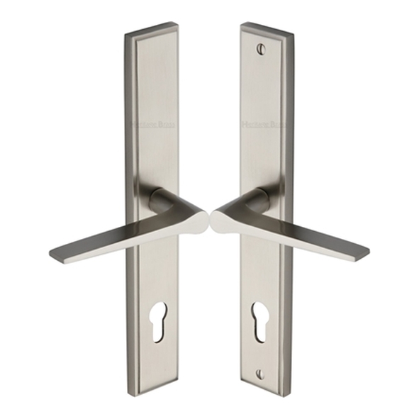 MP4189.LH-SN  92mm c/c  Left Hand  Satin Nickel  Heritage Brass Gio Multi-Point Lock Furniture