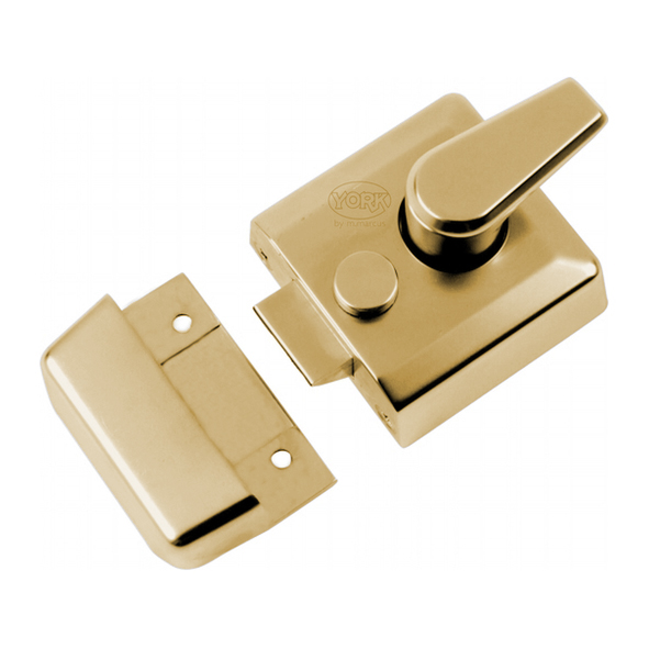 NL3040-SB  067 x 070mm [040mm]  Satin Brass  Contemporary Deadlocking Rim Nightlatch