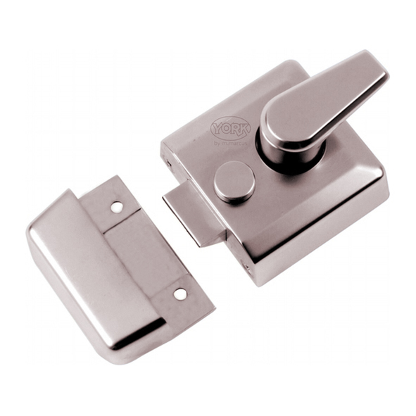 NL3040-SN  067 x 070mm [040mm]  Satin Nickel  Contemporary Deadlocking Rim Nightlatch