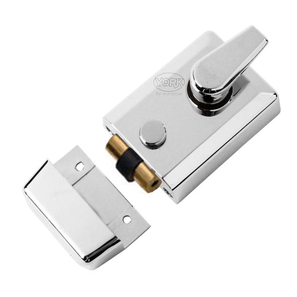 NL-R3060-PC  092 x 070mm [060mm]  Polished Chrome  Contemporary Roller Bolt Nightlatch