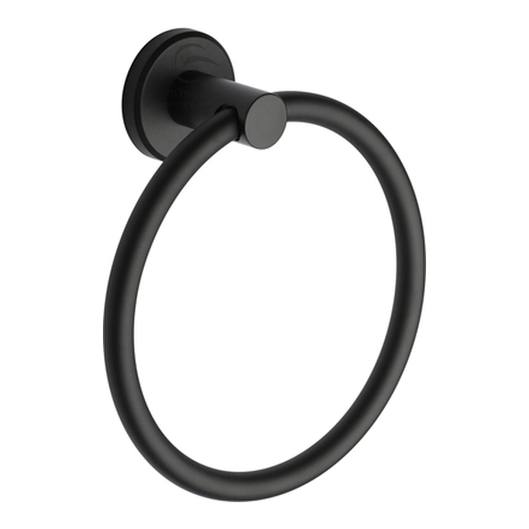OXF-RING-BLK � Matt Black � Heritage Brass Oxford Wall Mounted Towel Ring