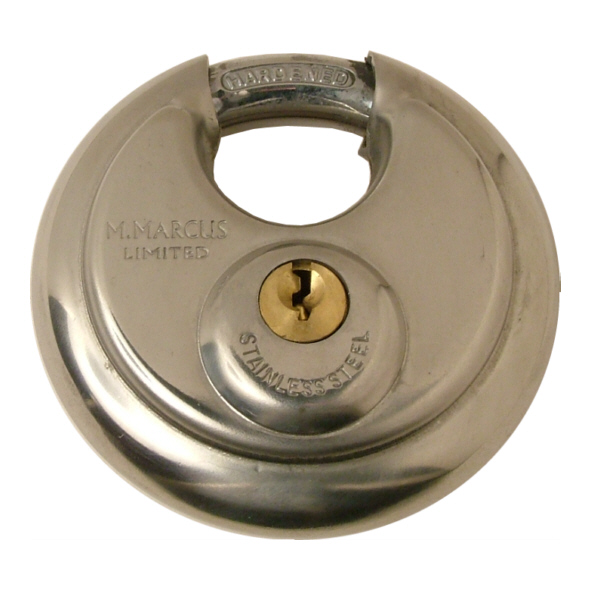 PAD70 • 70 x 70 x 28mm • Stainless Steel • Random Differ • Discus Padlock