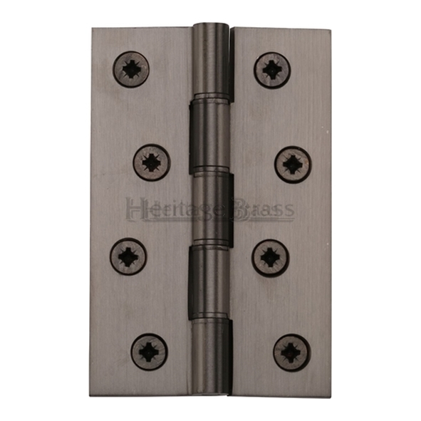 PR88-405-MB  100 x 068 x 3.0mm  Matt Bronze [45kg]  Phospher Bronze Washered Square Corner Brass Butt Hinges