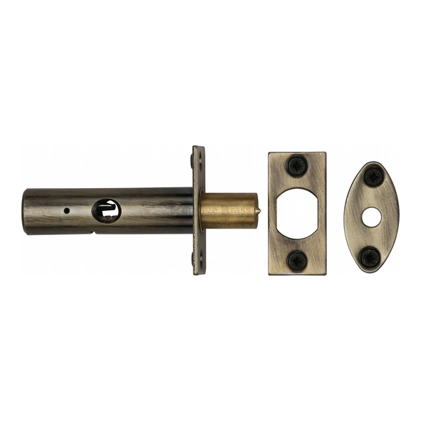 RB7-AT • Antique Brass • Heritage Brass Door Security Bolts
