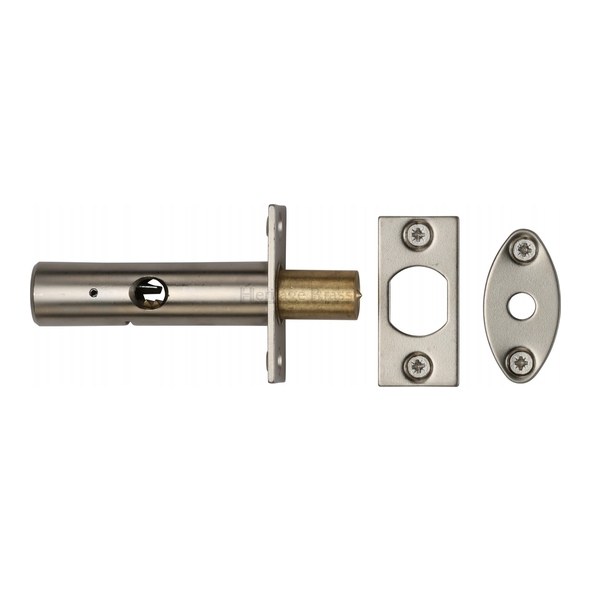 RB7-SN • Satin Nickel • Heritage Brass Door Security Bolts