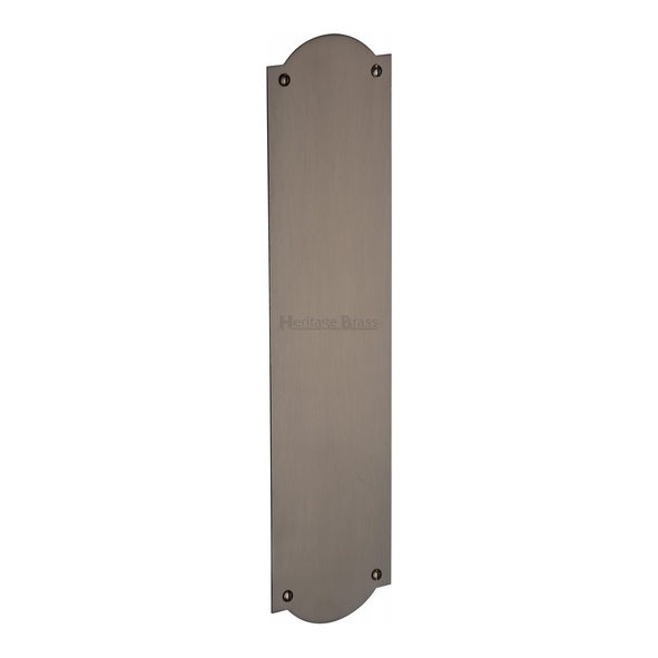 S640-MB • 305 x 072mm • Matt Bronze • Heritage Brass Shaped Flat Finger Plate