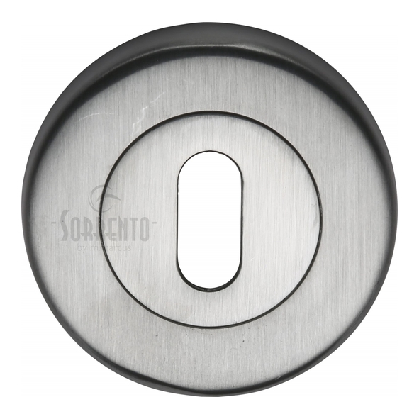 SC-0191-SC  Satin Chrome  Sorrento Round Mortice Key Escutcheon