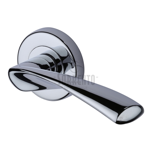 SC-2042-PC • Polished Chrome • Sorrento Treviso Levers On Round Roses