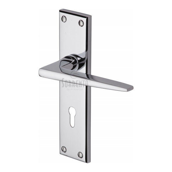 SC-3400-PC • Standard Lock [57mm] • Polished Chrome • Sorrento Swift Levers On Backplates