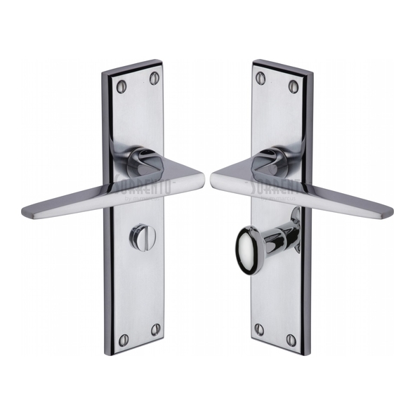 SC-3430-AP • Bathroom [57mm] • Satin / Pol Chrome • Sorrento Swift Levers On Backplates