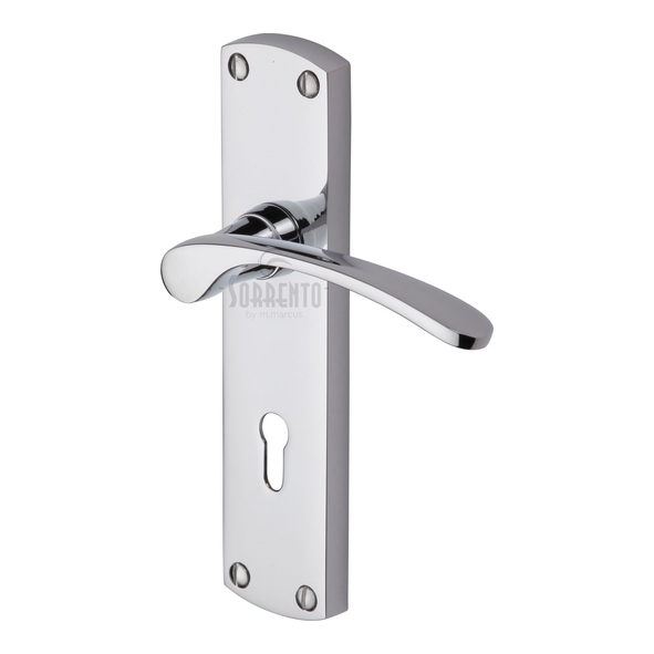 SC-400-PC • Standard Lock [57mm] • Polished Chrome • Sorrento Luca Levers On Backplates