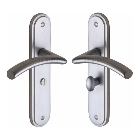 SC-4330-SC • Bathroom [57mm] • Satin Chrome • Sorrento Tosca Levers On Backplates