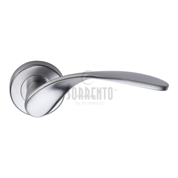 SC-5225-SC • Satin Chrome • Sorrento Lorenz Levers On Round Roses