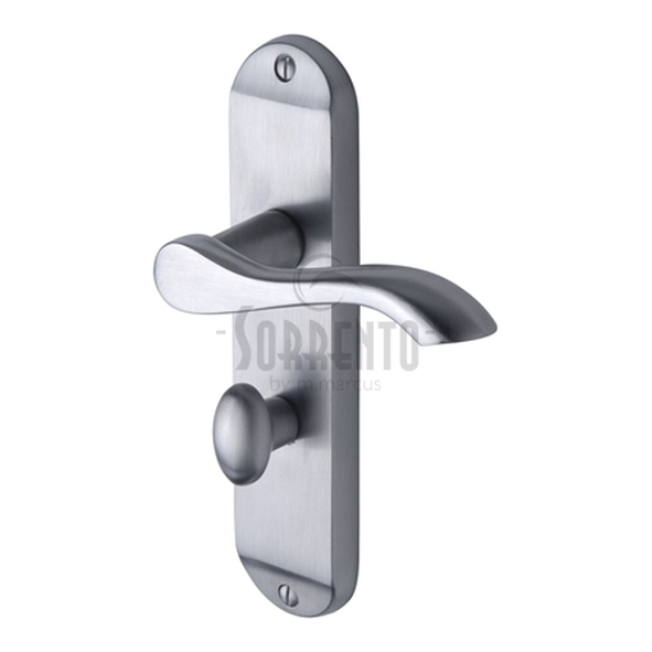 SC-7330-SC • Bathroom [57mm] • Satin Chrome • Sorrento Aurora Levers On Backplates