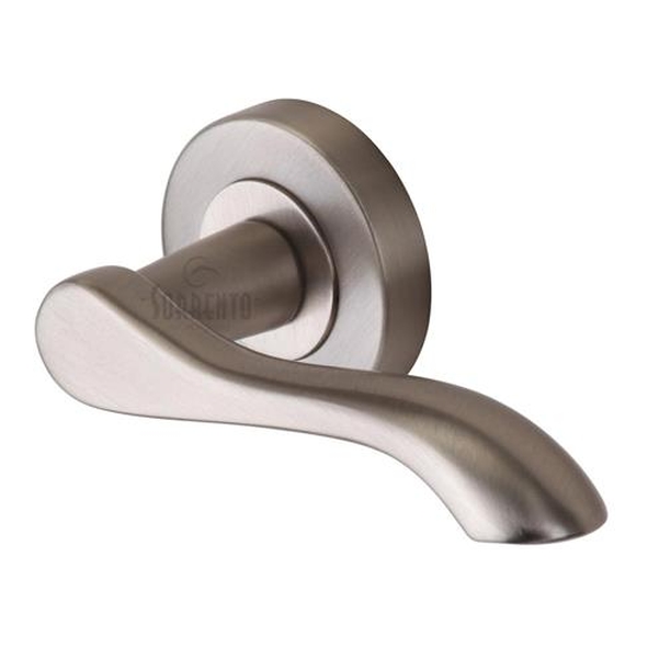 SC-7352-SN • Satin Nickel • Sorrento Aurora Levers On Round Roses