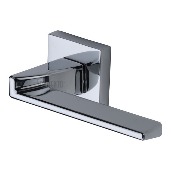 SC-CSQ6062-PC • Polished Chrome • Sorrento Laguna Levers On Square Roses