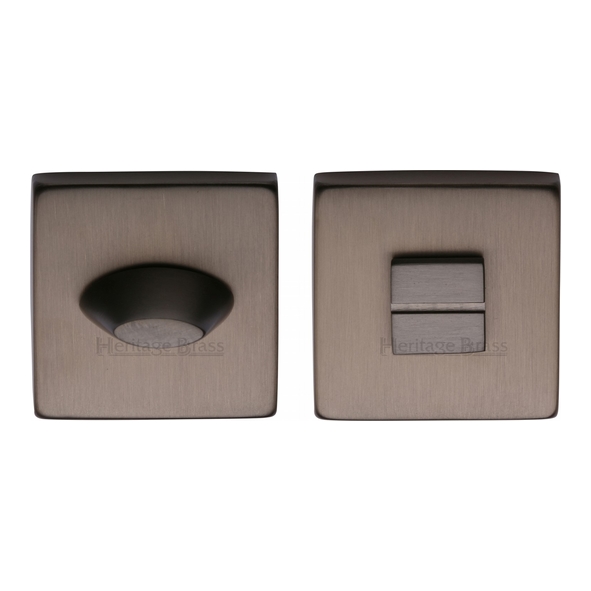 SQ4043-MB • Matt Bronze • Heritage Brass Plain Square Tapered Bathroom Turn With Release