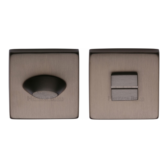 SQ4043-MB  Matt Bronze  Heritage Brass Plain Square Tapered Bathroom Turn With Release