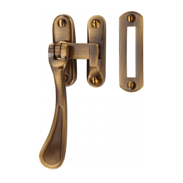 V1003 MP/HP-AT  Antique Brass  Heritage Brass Victorian Casement Fastener