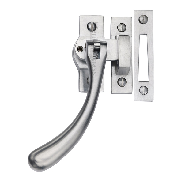 V1008L MP/HP-SC � Satin Chrome � Heritage Brass Locking Bulb End Casement Fastener